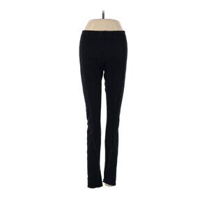 Helmut Lang Reflex Stitch Seam Accent Black Gabardine Legging Skinny Pants XS